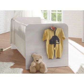 Dětská postýlka Dětská postýlka Luca 70x140 cm, bělená pinie