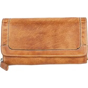 Peněženka Tmavě žlutá velká měkká kožená peněženka