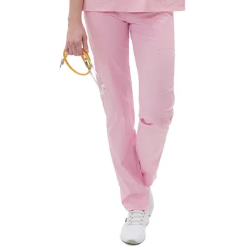 Zdravotnický oděv Perlička® Zdravotnické kalhoty SISI SATTÉ Regular Růžová Barva: Růžová, Velikost: 56