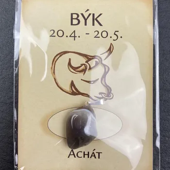 Přívěsek Přívěsek Achát | Býk | 20-30mm |