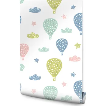 Fototapeta Tapeta pro děti - Balóny, Mráčky /217448416