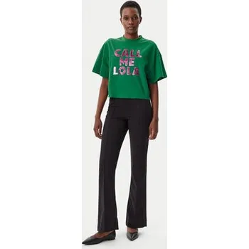 LOLA CASADEMUNT T-Shirt LS2515054 Zelená Relaxed Fit S