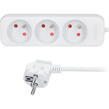 Prodlužovací kabel Elektrosortiment Prodlužovací přívod vnitřní 3z, 5m, bílý