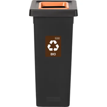 Odpadkový koš IGOTREND Igotrend, 720006 Koš na tříděný odpad 53 l, FIT BIN černá/hnědá