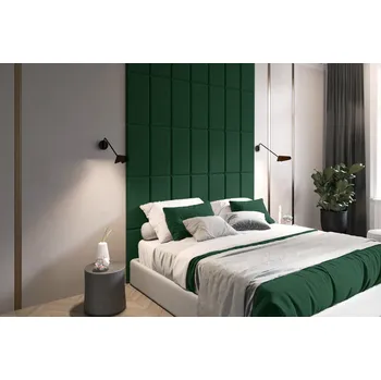 Egibi | Čalouněný nástěnný panel Velur NPO-05 | 60 x 30 cm | Zelená | ks + Dekorativní panel na zeď Velur NPO-05 v rozměru 60 x 30 cm, tmavě zelený