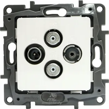 Elektrická zásuvka Anténní zásuvka nástěnná MojeLedy bílá