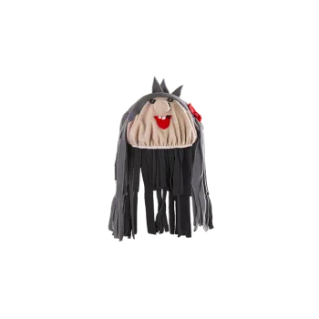 Karnevalová maska Baret JESKYŇKA s šedými vlasy 530-87