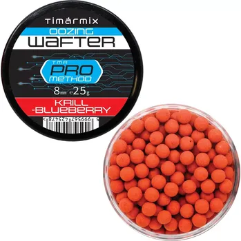 Boilies PM oozing vytékající Wafter 8mm Krill- borůvka