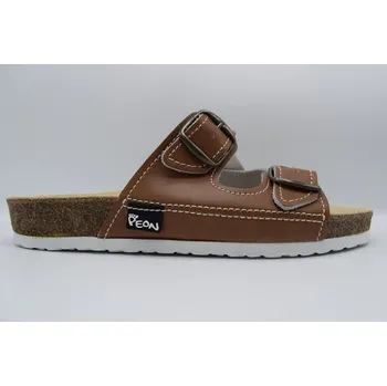 Dámská zdravotní obuv PEON pracovní ortopedická pantofel PE/121-8L a PE/122-8L hnědá Velikost: 47