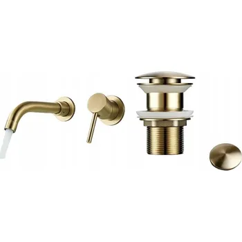 Vodovodní baterie Umyvadlová baterie pod omítku CHDE New Design zlatá