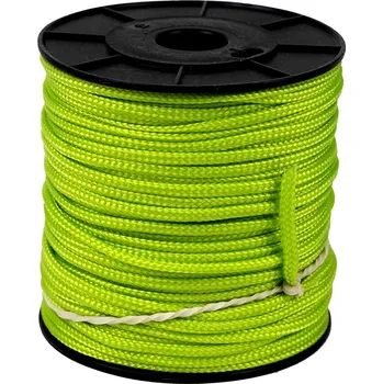 Šňůra PPV 2mm bez duše cívka 50m světle zelená