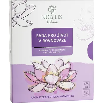 Kosmetická sada Nobilis Tilia sada aroma olejů Pro život v rovnováze 3 x 10 ml