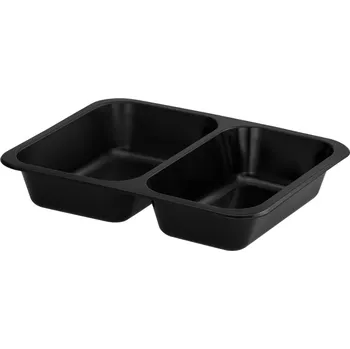 Jednorázové nádobí Zatavovací menu miska – 2dílná – 50 ks – 227x178x40 mm