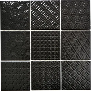 Obklad Keramická mozaika WzorcowniaStudio 29,8 x 29,8 cm černá