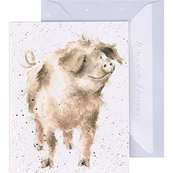 Wrendale Designs Dárková kartička Wrendale Designs "Truffles and Trotters" - Prasátko