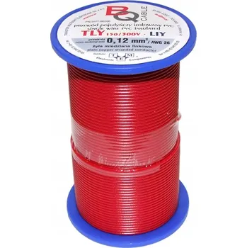 elektrický kabel Kabel TLY/LIY 0,12 mm2 50 m Červený (Červená)
