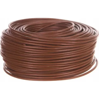 elektrický kabel Ohebný kabel H07V-K (LgY) 1x6 hnědý, 100 m