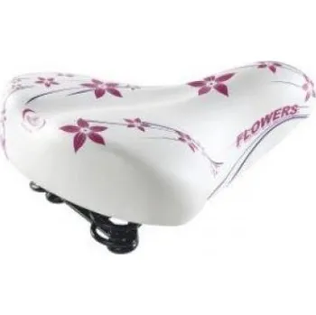 Sedlo na kolo Sedlo na kolo Monte Grappa flowers, bílo-růžové