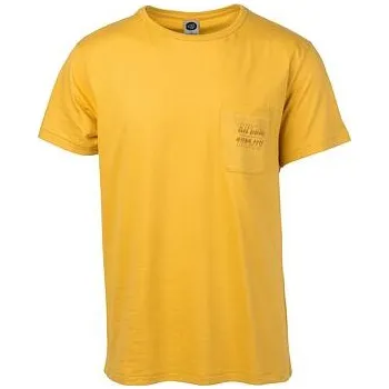Pánské tričko Tričko Rip Curl ORGANIC PLAIN SS POCKET TEE Dirty Yellow velikost M