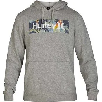 Pánská mikina Mikina Hurley O&O BOXED SIERRA PULLOVER Grey Heather velikost L