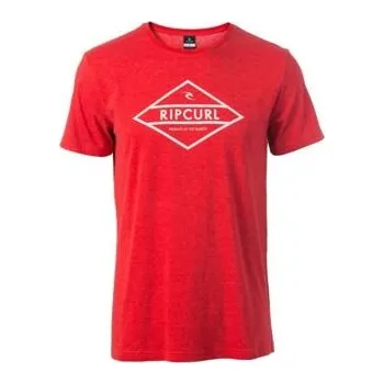 Pánské tričko Tričko Rip Curl UNDERTOW DIAMOND TEE Ribbon Red Marl velikost M