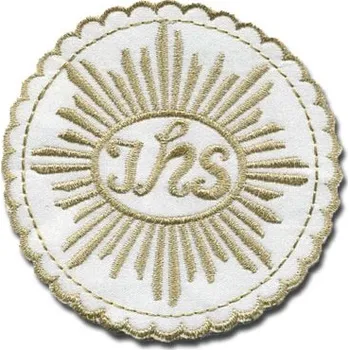 Nášivka Nášivka - HOSTIE, světle zlatá metalizovaná nit, VÝŠIVKA