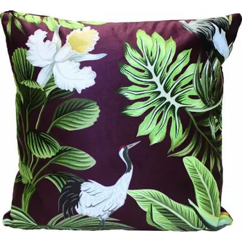 Polštář Polštář dekorační 45x45cm, CRANE, maroon|Van Baal