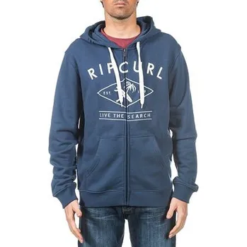 Pánská mikina Mikina Rip Curl SURF PALM CROSS HZ FLEECE Insignia Blue velikost XL