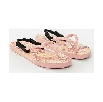 Dámská móda žabky Rip Curl WAVE SHAPERS FLORAL GIRL Peach velikost 34.0