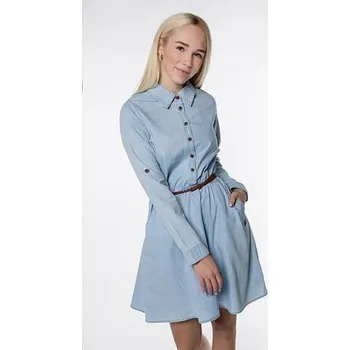 Dámské šaty šaty Alife and Kickin HANNAAK Light Denim velikost XS