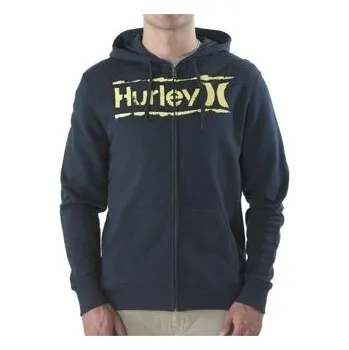 Pánská móda Mikina Hurley ONE & ONLY STENCIL ZIP FLEECE True Navy velikost L