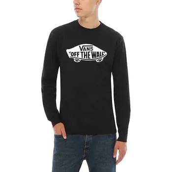 Pánské tričko Tričko Vans OTW LONG SLEEVE Black/White velikost S