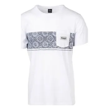 Pánské tričko Tričko Rip Curl RATTLESNAKE BLOCKING SS TEE Optical White velikost L
