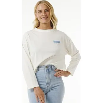 Pánské tričko Tričko Rip Curl CUT LAPS LONG SLEEVE TEE Bone velikost M