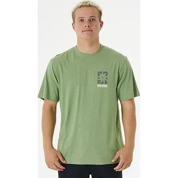 Pánská móda Tričko Rip Curl SWC BLOCK OUT TEE Jade velikost L