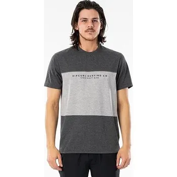 Pánské tričko Tričko Rip Curl SECTION VAPORCOOL TEE Dark Grey Marle velikost M