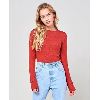 Pánské tričko Tričko Rip Curl COSY LS CREW TEE Baked Apple Mar velikost M