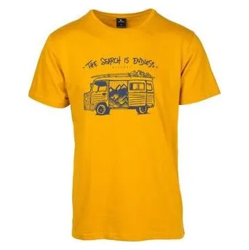Pánské tričko Tričko Rip Curl WAGON SS TEE Golden Yellow velikost S