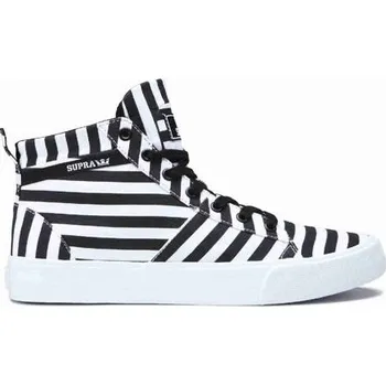 Pánská treková obuv Boty Supra STACKS MID Black/White Stripe velikost 45.0