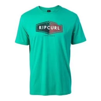 Pánské tričko Tričko Rip Curl LOSANGE LOGO TEE Deep Green Marl velikost M