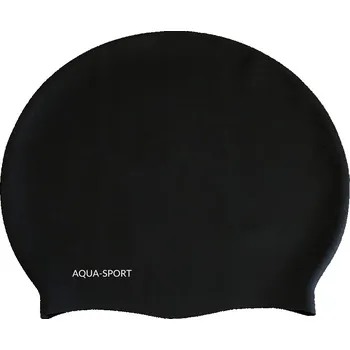 Plavecká čepice Silikonová plavecká čepice Aqua-sport černá