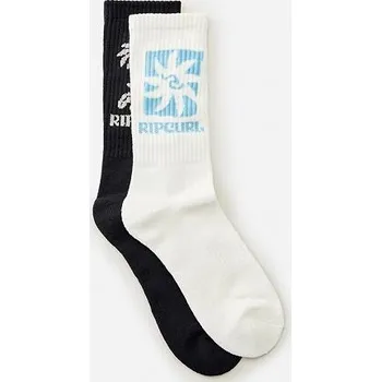 Dámské ponožky Ponožky Rip Curl SWC ART ECO SOCK 2-PK Black/White velikost O/S