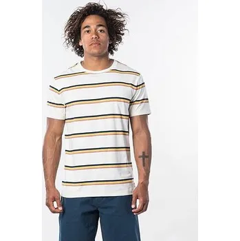 Pánská móda Tričko Rip Curl LA MARINIERE S/S TEE Off White velikost S