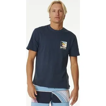 Pánské tričko Tričko Rip Curl SURF REVIVAL LINE UP TEE Dark Navy velikost XXL