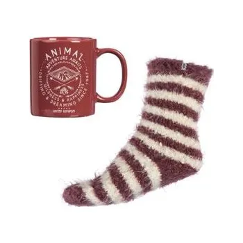 Pokrývka hlavy Dárková_sada Animal STAYCATION Dusty Mauve Purple velikost O/S