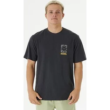 Tričko Rip Curl SWC BLOCK OUT TEE Washed Black velikost L