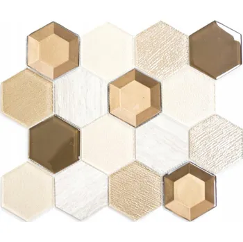 Mozaika WzorcowniaStudio 26,5 x 30,5 cm – odstíny hnědé a béžové