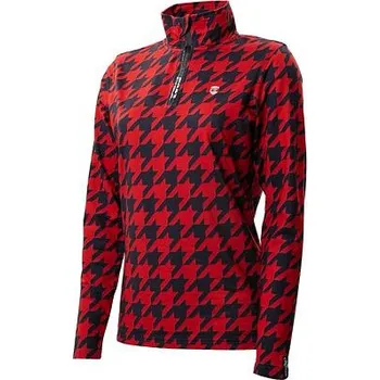 Pánská mikina Mikina Rehall ROSANNA Houndstooth Navy & Red velikost S