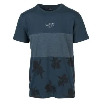 Pánská móda Tričko Rip Curl BLOCKING SURF SS TEE Midnight Navy velikost S