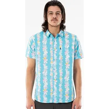 Pánská košile Košile Rip Curl BEACH PARTY S/S SHIRT Light Blue velikost XL